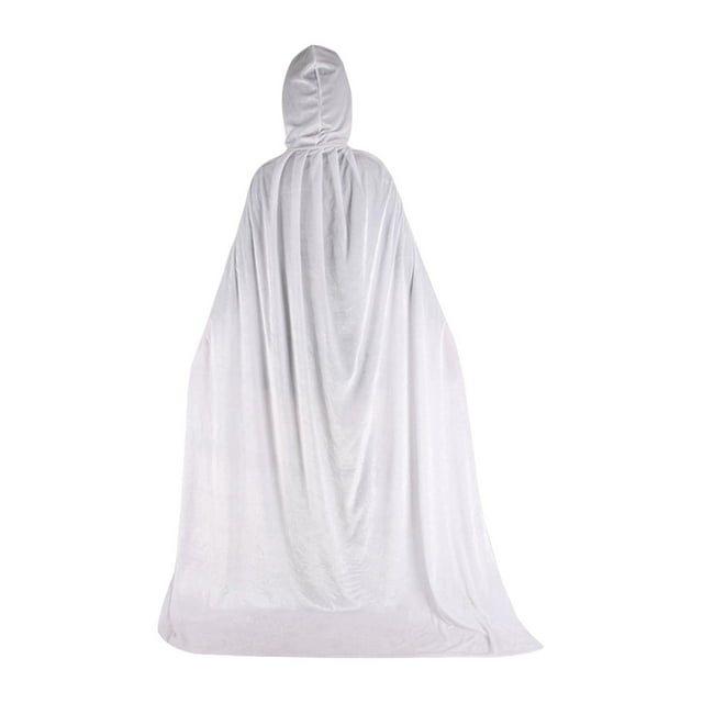Capa con capucha de terciopelo para niños de Halloween, accesorios para túnica, disfraz de mago y 70cm