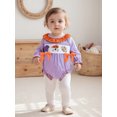 thumbnail image 4 of BemeyourBBs Baby Girl Romper Long Sleeve Football Embroidery Plaid Bodysuit, 4 of 9