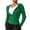Green, variant on Women's Ribbed Knit Zip Up Caot Winter Slim Fit Drawstring Hooded Jacket