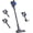 Black Blue, variant on Simenmax Cordless Vacuum Cleaner, Lightweight Wireless Rechargeable Upright Vacuum with LED Light for Hardwood Floors, Carpet,Black Blue