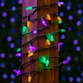 thumbnail image 3 of Novelty Lights Yellow/Purple/Green True Twinkle (100% Twinkle) C6 LED Mardi Gras String Lights 70 Strawberry Bulbs (Black Wire, 24 Feet), 3 of 8