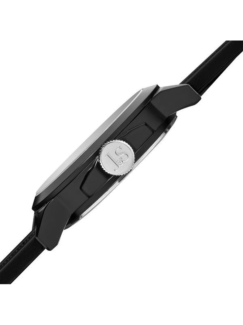 Joshua & Sons JS-40-YL Swiss Quartz Triple Time Zone Silicone