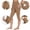 Khaki, variant on Capri Leggings For Women High Waisted Yoga Athletic Cropped Pants Tummy Control Leggings With Pockets
