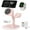 Pink, variant on MATN For Charger Stand,Charging Station for Multiple Devices,Wireless Charger for iPhone 16/15/14/13/12 Series,Apple Watch Series 1-9/Ultra,AirPods Pro with LED and Adapter (White)
