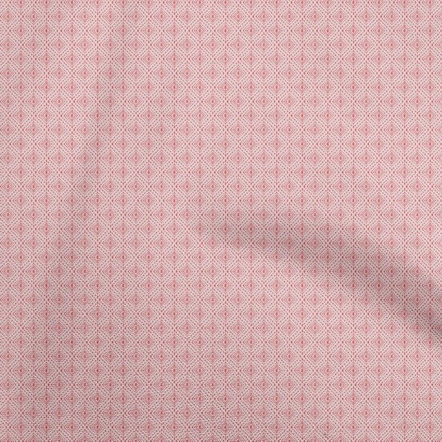 oneOone Tissu en Coton Flex Rouge Projets Tribaux Décor Tissu Imprimé au Mètre 40 Pouces de Large