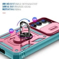thumbnail image 4 of Military Grade Drop Impact for Samsung Galaxy S20 FE Camera Lens Slide Protection Case 360 Metal Rotating Ring Kickstand Holder Armor Shockproof Case For Samsung Galaxy S20 FE,
Pink/Green, 4 of 11