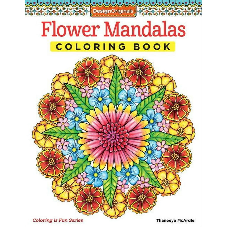 Flower Mandalas Coloring Book Flower Mandalas Coloring Book