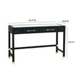 thumbnail image 7 of Amara Charcoal Rattan Desk, 7 of 7