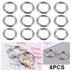 thumbnail image 1 of Likrtyny 2 Anillos Circulares Metal 2 Cm Accesorios Bricolaje Aleación para (plata), 1 of 8