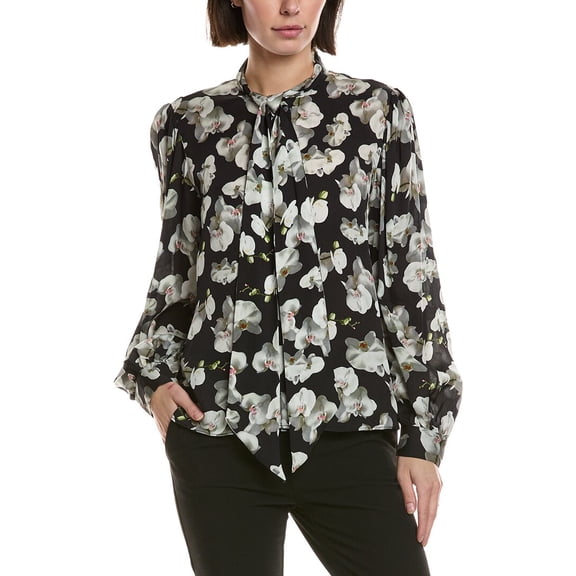 Ted Baker womens Button Blouse, xs, Black