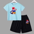 thumbnail image 3 of Juego de verano para niños, lucha, anime, cosplay, traje para niños y adolescentes, ropa de calle, camiseta de manga corta y pantalones cortos, conjunto deportivo de 2 piezas, trajes sueltos, 3 of 5