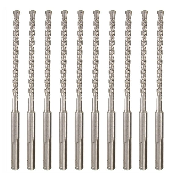 Ensemble de Perceuse à Marteau SDS Plus 1/4 Po x 6 Po Perceuse à Pierre en Béton-10 Pcs