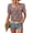 Red, variant on Womens Trendy Summer Tops Square Collar Puff Sleeve Loose Fit Shirts Dressy Casual Blouses Red M