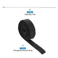 thumbnail image 3 of Uxcell Fiberglass Exhaust Wrap Tape,1"x16.4' Black Header Heat Wrap with 4 Stainless Ties, 3 of 6
