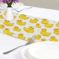 thumbnail image 4 of Yayeee Table Runner 70 inches Long for Home Kitchen Rectangle Dining Table Holiday Party Decoration, Yellow Rubber Ducks, 4 of 7
