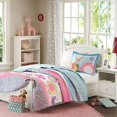 thumbnail image 1 of Mizone Kids Crazy Daisy 4 Piece Coverlet Set, Multicolor, Full/Queen, 1 of 4