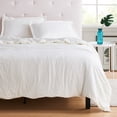 thumbnail image 2 of Sweet Home Collection Washed Crinkled Duvet Cover Ivory Full/Queen, 2 of 6