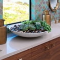thumbnail image 6 of Jamie Young Co Extra Large Contemporary Marble Bowl in White, 6 of 8