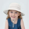 thumbnail image 2 of Kids Sun Hats Bucket Caps for Outdoor Activities Breathable Toddler Beach Hats Stylish and Comfortable Summer Accessories for 0-6 Years Children, 2 of 5