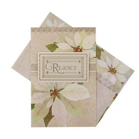 DaySpring Ivory Rejoice Christmas Card