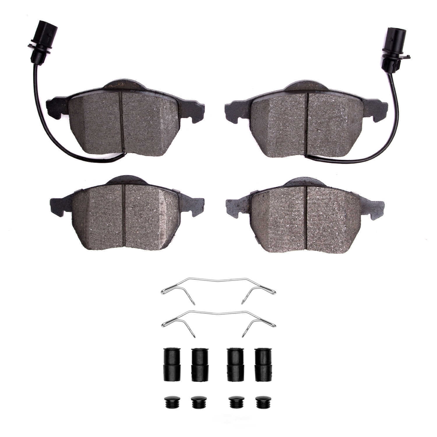 Dynamic Friction Company 1600-0840-01 DFC EURO 5000 Ceramic Brake Pads and Hardware Kit