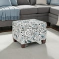 thumbnail image 2 of Convenience Concepts Madison Storage Ottoman, Gray Flora Fabric, 2 of 7