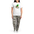 thumbnail image 4 of CafePress - Wee Bit Irish White Women's Light Pajamas - Women's Short Sleeve Print T-Shirt and Pants Light Cotton Pajama Set, 4 of 7