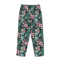 thumbnail image 5 of Goofa Rose Flowers Printed Soft Pajama Pants for Women, Wide Leg Comfy Casual Lounge Yoga Pants-X-Large, 5 of 9