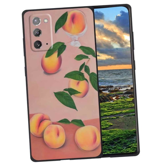 Compatible with Samsung Galaxy Note 20 5G Phone Case, Peach-3 Case Men Women, Flexible Silicone Shockproof Case for Samsung Galaxy Note 20 5G