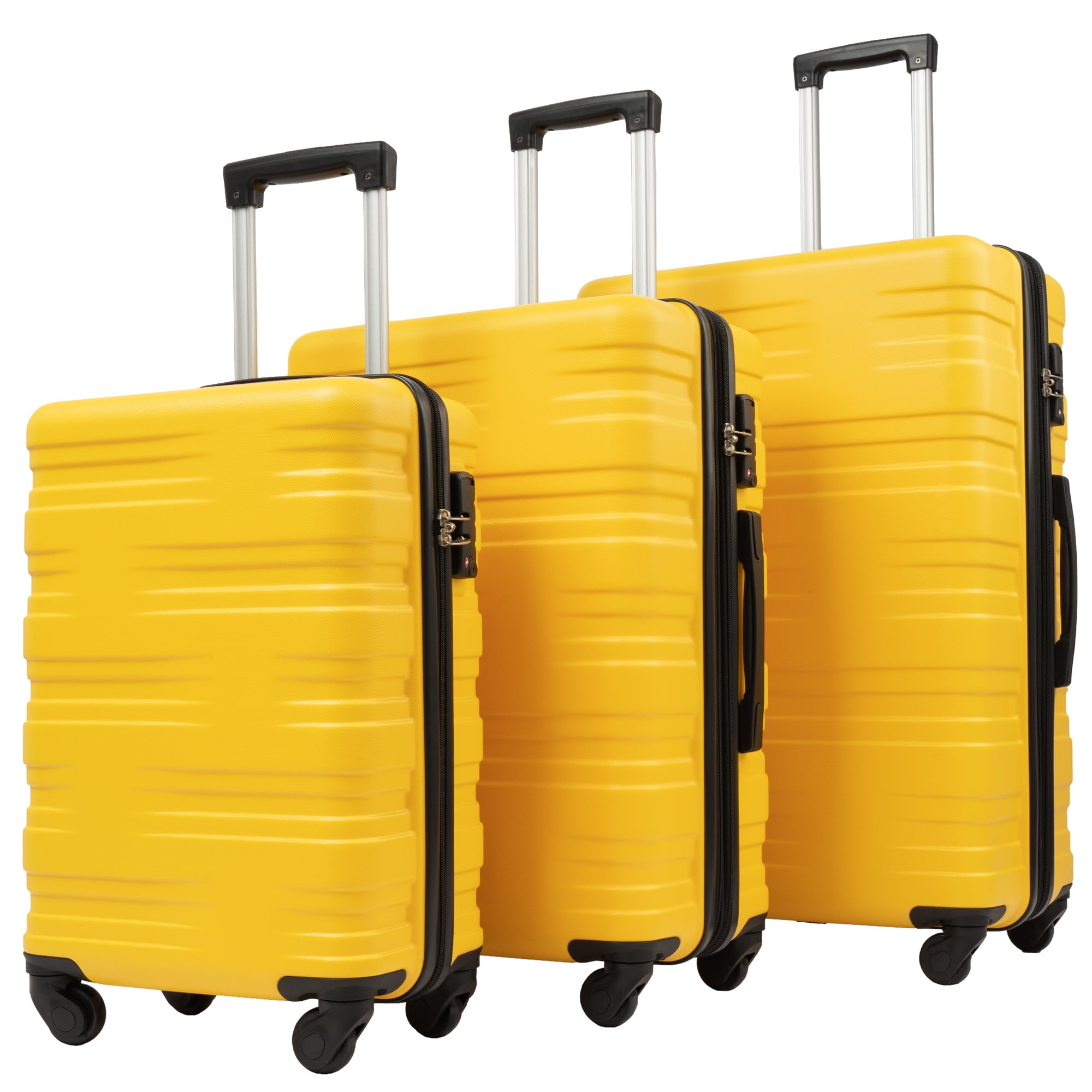 Buy Anysun 3-Piece Hardside Spinner Luggage Set-With TSA Lock 20 24 28 ...