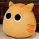 thumbnail image 3 of 15-70CM encantadora bola redonda gato almohada de peluche juguetes de peluche suave muñeca de animales de dibujos animados gatos negros cojín para siesta regalo de cumpleaños de Navidad, 3 of 5