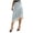 Light Blue, variant on Women Silk Satin Half Slip Long Skirts Lace Patchwork Elastic Waist Long Skirt Elegant Silky Flowy A Line Midi Skirts (Light Purple, L)