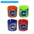 thumbnail image 3 of Unique Bargains Captain Armband Adjustable Elastic Soccer Captain's Arm Band, 4 Colors, 4 Pack, 3 of 6