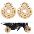 thumbnail image 2 of 2pcs Brass Diff Cover Work On Front And Back Axel'S For Traxxas Trx-4 1/10 Rc Crawler Car, 2 of 9