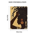 thumbnail image 2 of Shiartex Boho African American Wall Art Black Girl Canvas Print Black Queen Poster African  Wall Art Black Girl Boho Art Paintings Black Woman Boho Wall Pictures for Bathroom Decor 16x20 in/12x16 in, 2 of 5