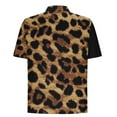 thumbnail image 5 of Blusa y camisa de manga corta con cuello vuelto Camisa casual para hombre Camisa de bolos vintage de manga corta Camisas de verano de playa cubana Camisa con botones Blusa para hombre Poliéster, 5 of 5