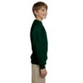 thumbnail image 2 of Hanes ComfortBlend EcoSmart Boy`s Crewneck Sweatshirt, XS, Deep Forest, 2 of 3