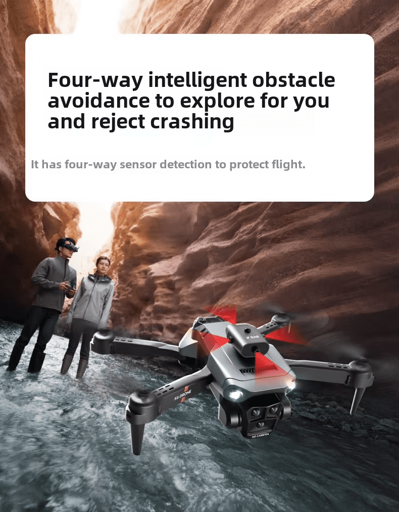 K6 MAX 4K Quadcopter Drone Optical Flow Positioning Three-Camera Remote Control Aircraft Obstacle Avoidance