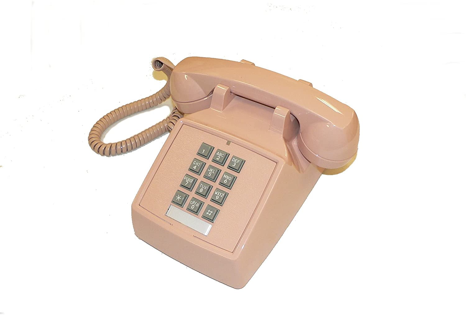 Details about   Vintage Phone Cortelco ITT 250044-VBA-20F RJ-11 Cream Beige Tan Desk Corded USA 