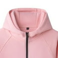 thumbnail image 3 of GigrtiJin Zip up Hoodie for Kids Fall Winter Long Sleeve Jackets Girls Loose Casual Outdoor Sweatshirt with Pockets 4T-13T, 3 of 5