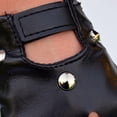 thumbnail image 6 of Black Leather Motorcycle Gloves Ideal for Gothic and Steampunk Inspired Fashion, 6 of 8