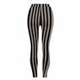 thumbnail image 6 of Guluxicc Women Halloween Leggings Stretch Tummy Control High Rise Yoga Pants Striped Leggings, 6 of 7