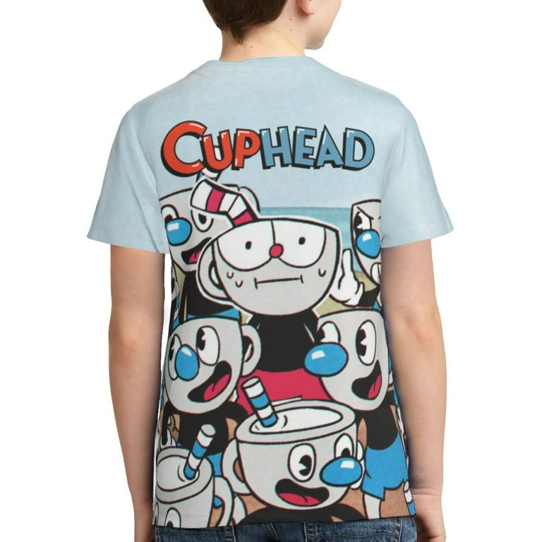 Cuphead Logo Youth Unisex T-Shirt Crewneck Short Sleeve
