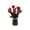 🥝 red_Base#509, variant on Handmade Glass Flower Arrangement Ornament - Small Simulated Floral Bouquet, Handcrafted Desktop Decoration, Long-Lasting Home Decor Gift Piece