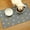 Paw Light Gray, variant on Dog Feeding Mat for Food Quick Absorbent No Stains Quick Dry Mat for Cat Bowl - Paw Light Gray 12x19 Inches