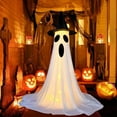thumbnail image 5 of Costeam Halloween Decorations Outdoor,Cute Halloween Decorations Indoor,Spooky Ghost Halloween Decor with Witch Hat,Scary Ghosts Decor with String Lights for Front Porche Yard Garden, 5 of 8