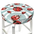 thumbnail image 3 of Fotbe Insects Stool Covers Round,Waterproof Round Bar Stool Covers Bar Chair Covers Washable Stool Cushion Slipcover for 12-14 Inch Chair-13 inch, 3 of 7