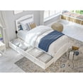 thumbnail image 4 of AFI Warren Solid Wood Twin Bed w/ Footboard & 2 Drawers in White, 4 of 13
