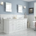 thumbnail image 2 of Water Creation Palace 72" Hardwood Double Bathroom Vanity in Pure White/Chrome, 2 of 11