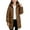 Coffee, variant on Girls Heavyweight Jackets with Hood Thickened Cotton Mid Length Warm Coat Zip-up Winter Puffy Outerwear Overcoat (14-15 Years, Purple)